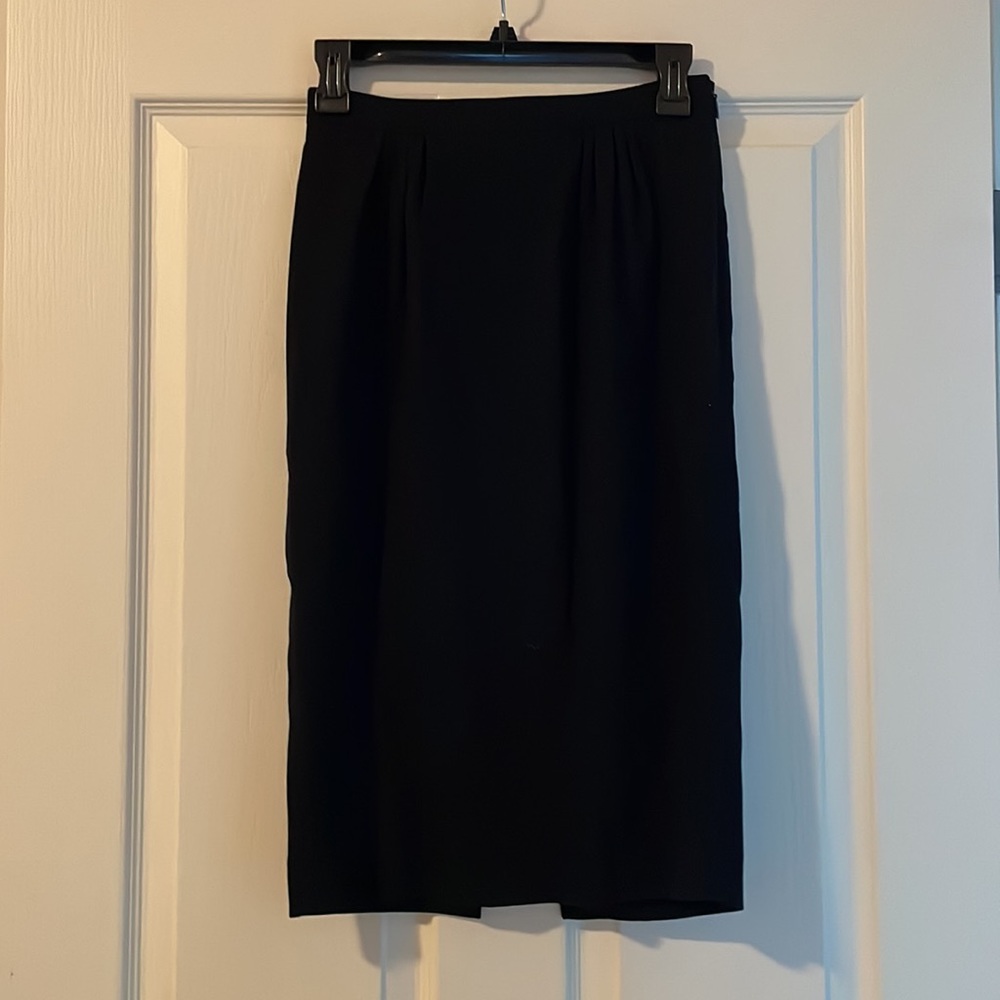 Gucci Black Wool Pencil Skirt Sz 38 (XS/2)